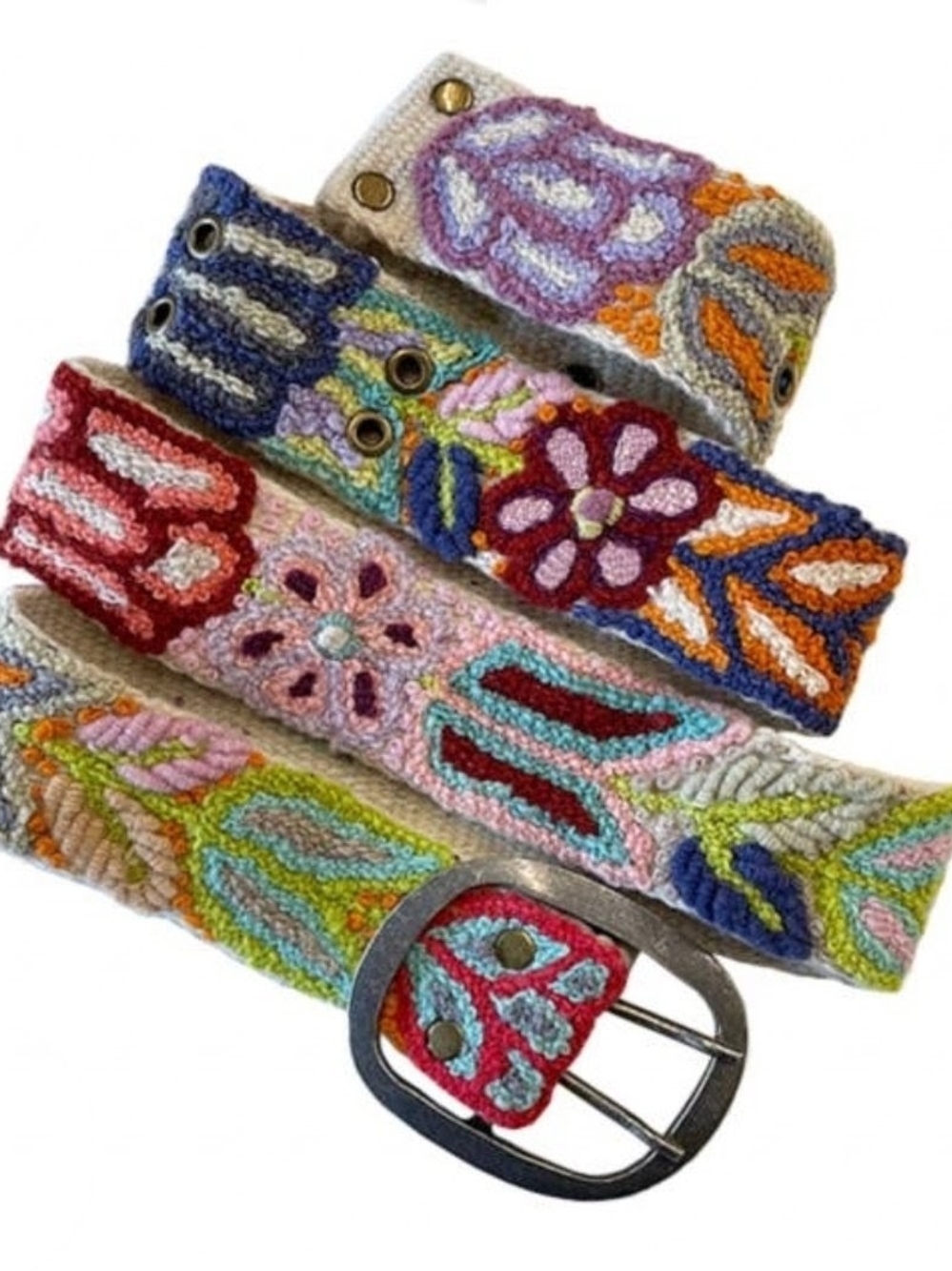 Free People Handcrafted Multicolor Embroidered Women’s Belt